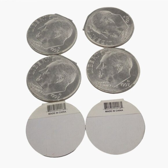 Note Pads Memo Coin Shaped Quarter Nickel Dime Pen lot 24 - Picture 10 of 16